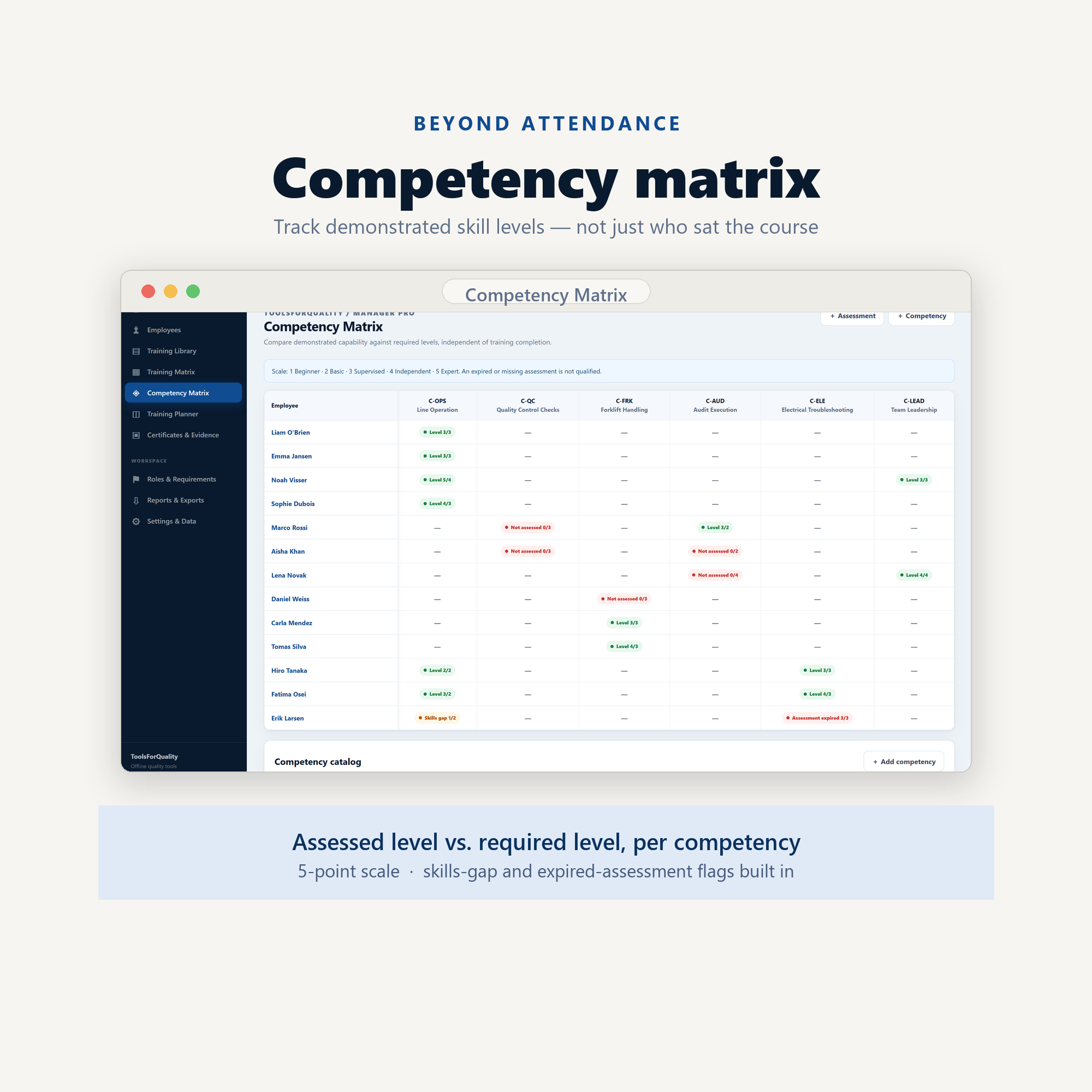 Competency matrix